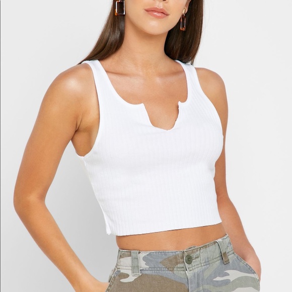 Topshop Tops - Topshop Ribbed Tank Top